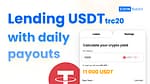 Earn by lending out your USDT TRC20